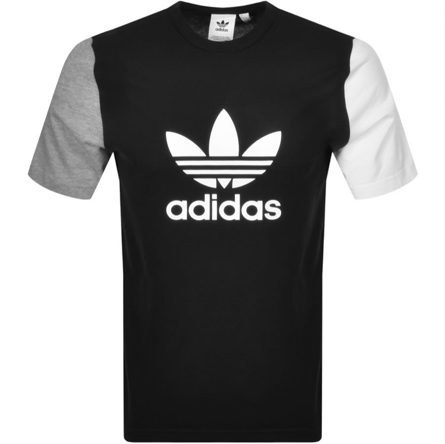 Alternative Image for Productadidas Originals Trefoil T Shirt Black1